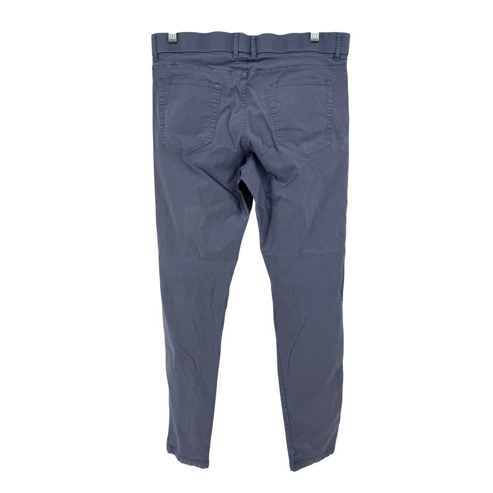 Greyson Men's Blue Chinos Pants Size 32x32 Stretch Cotton Casual Dress Flexible